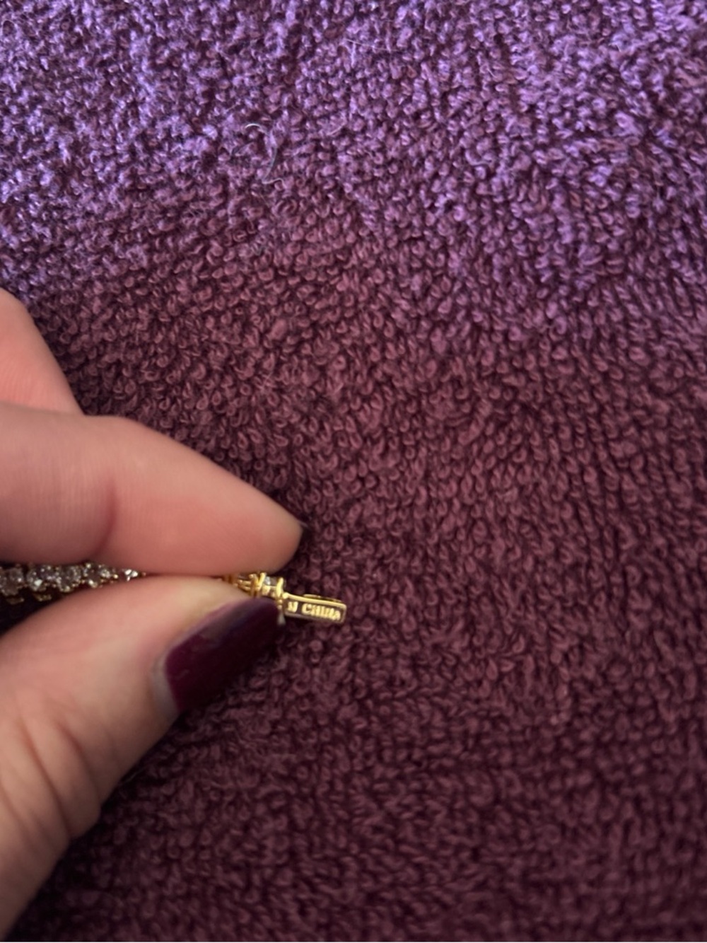 Gold-Tone Tennis Bracelet with Clear Stones - Picture 4 of 4